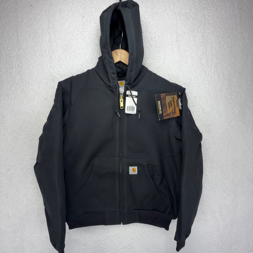 Carhartt Active Jacket Quilt Lined Mens Small J140 BLK Black NWT NOS